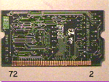 Memory module back side