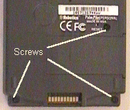 PalmPilot screws